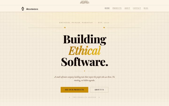 Screenshot of streetwriters.co