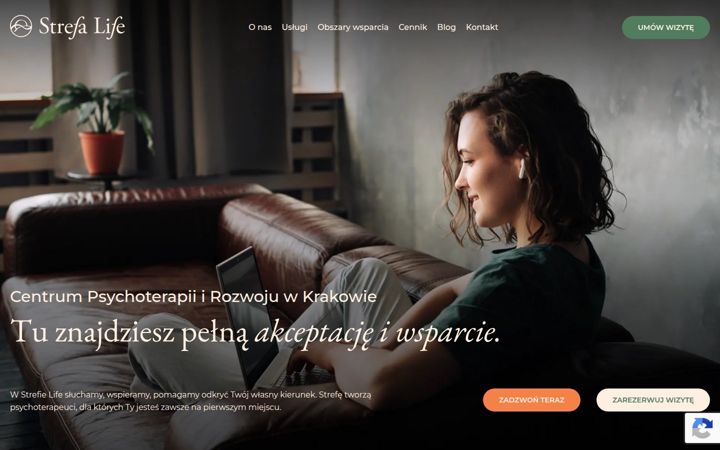 Posnetek zaslona strefalife.com