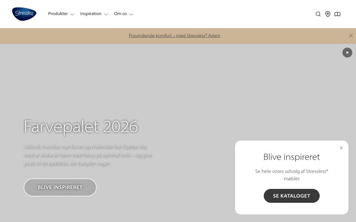 Screenshot of stressless.com