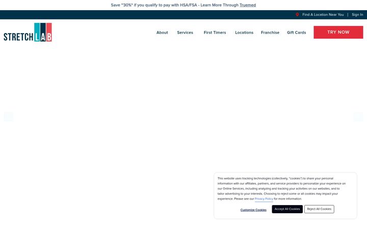 Screenshot of stretchlab.com