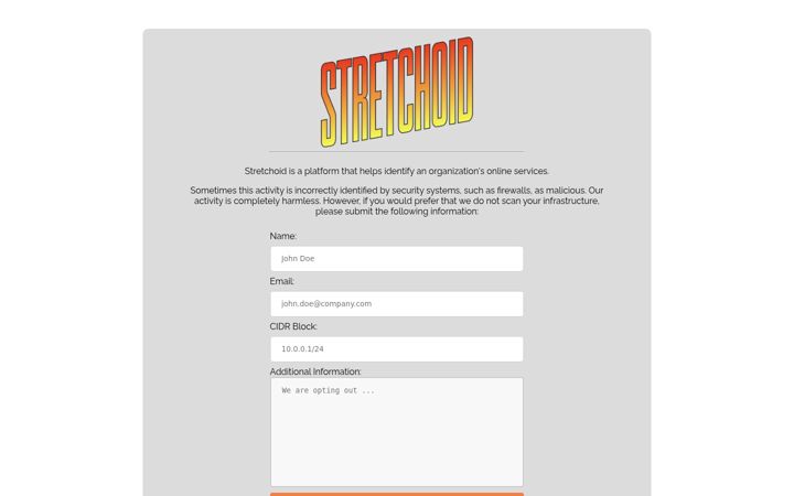 Screenshot di stretchoid.com