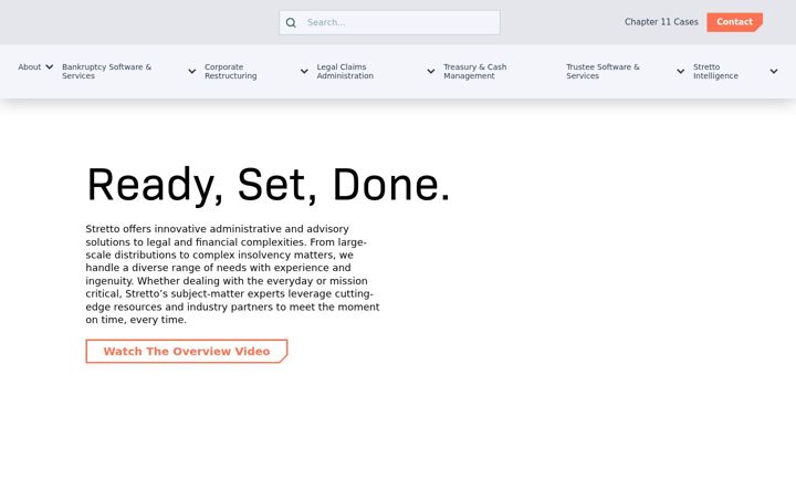 Screenshot of stretto.com
