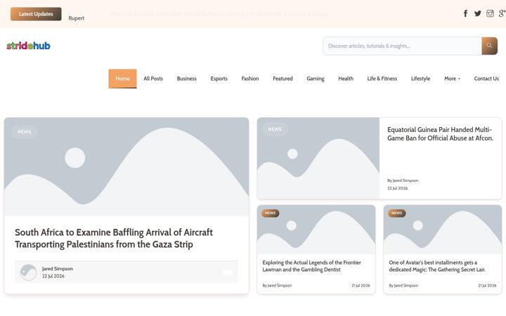 Screenshot of stridehub.nl