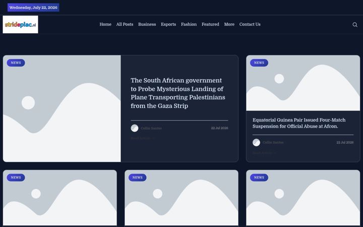 Screenshot of strideplace.nl