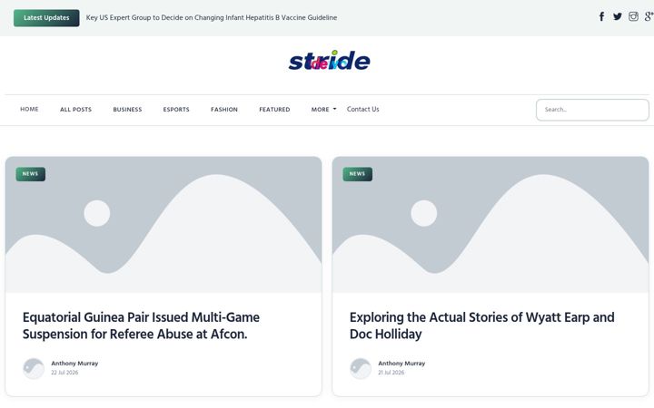 Screenshot of strideworld.nl