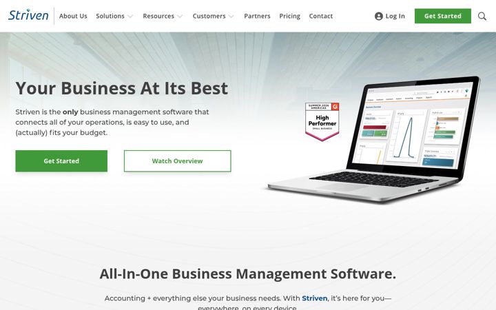 Screenshot of striven.com