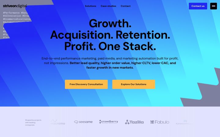 Screenshot of striveondigital.sk