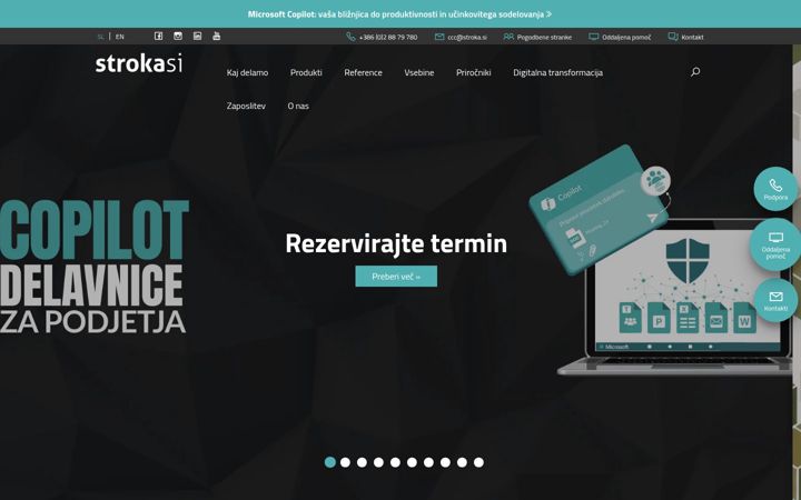 Screenshot stránky strokahosting.net