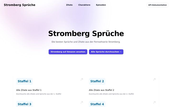 Screenshot of stromberg-api.de
