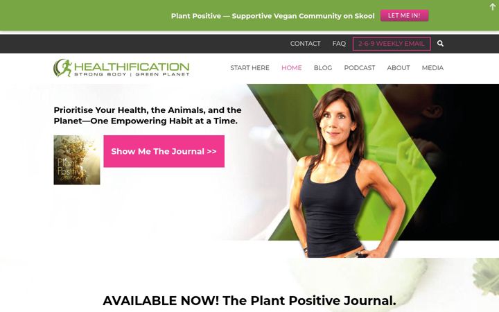 Screenshot of strongbodygreenplanet.com