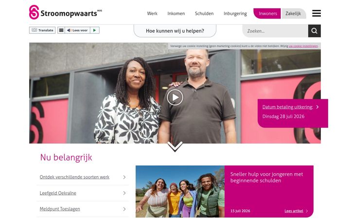 Zrzut ekranu stroomopwaarts.nl