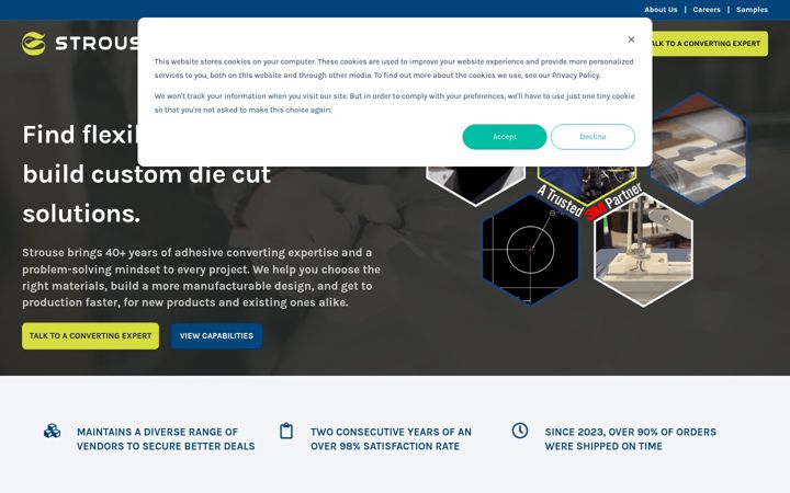 Screenshot of strouse.com
