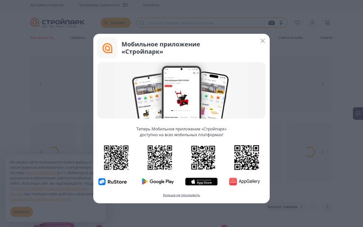 Screenshot of stroyparkdiy.ru