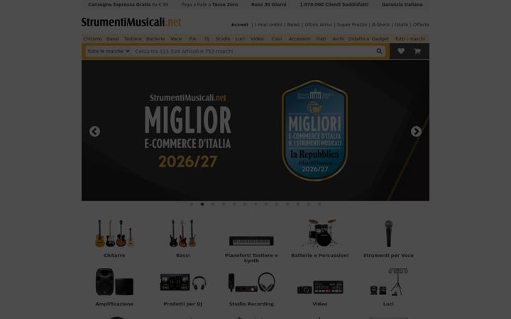 Screenshot of strumentimusicali.net