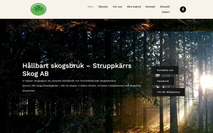 Képernyőkép: struppkarrs-skog.se