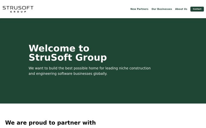 Screenshot of strusoftgroup.com