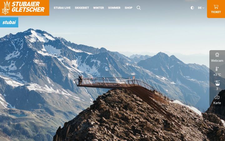 Screenshot of stubaier-gletscher.com