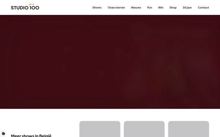 Snímek obrazovky studio100.com