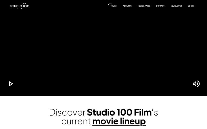 Screenshot of studio100film.com