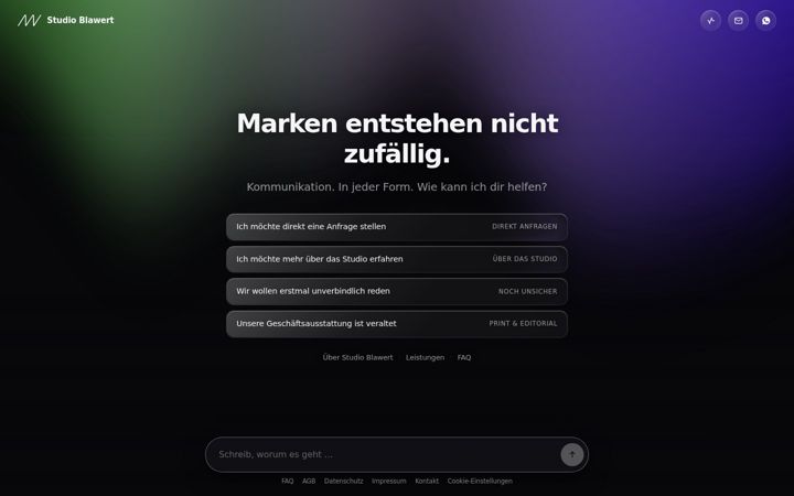 Screenshot stránky studioblawert.com