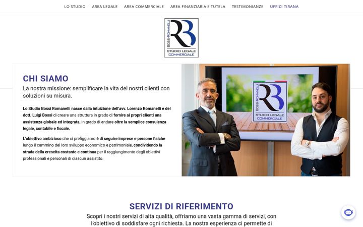 Screenshot ta' studiobossiromanelli.it