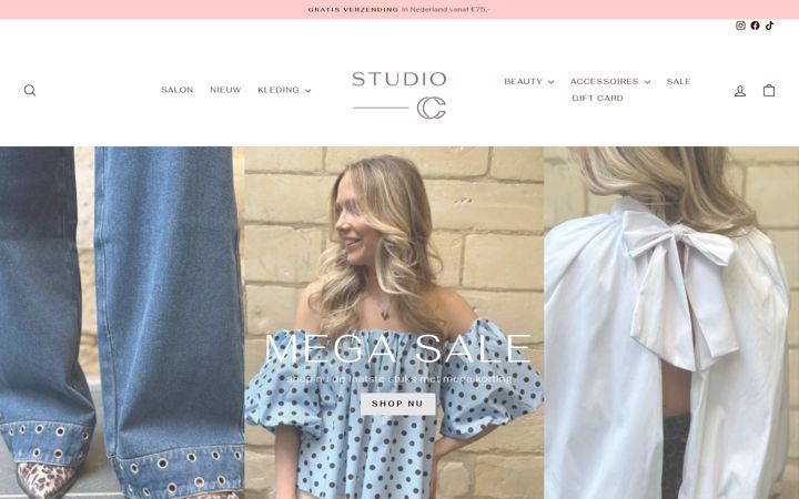 Screenshot of studiocconceptstore.nl