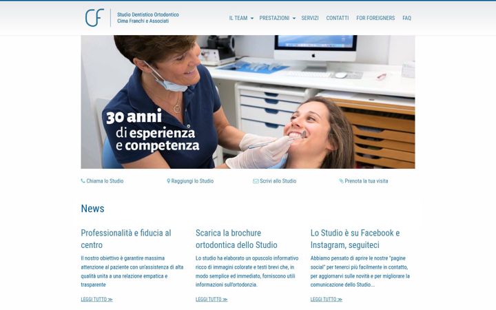 Screenshot ta' studiocimafranchi.it