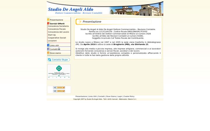Screenshot of studiodeangeli.it