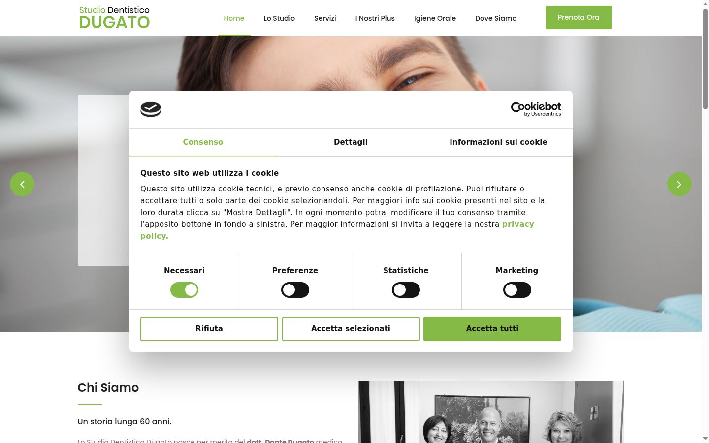 Sutikimo reklamjuostės, rodytos prieš bet kokią sąveiką, ekrano kopija