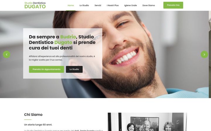 Screenshot of studiodentisticodugato.it
