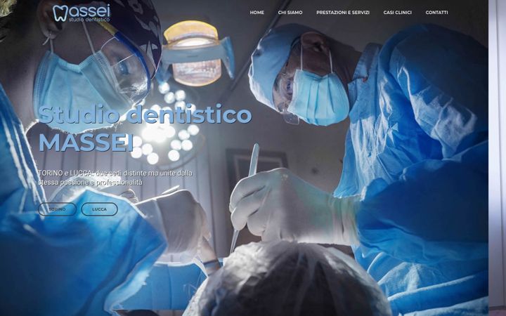 Screenshot stránky studiodentisticomassei.it