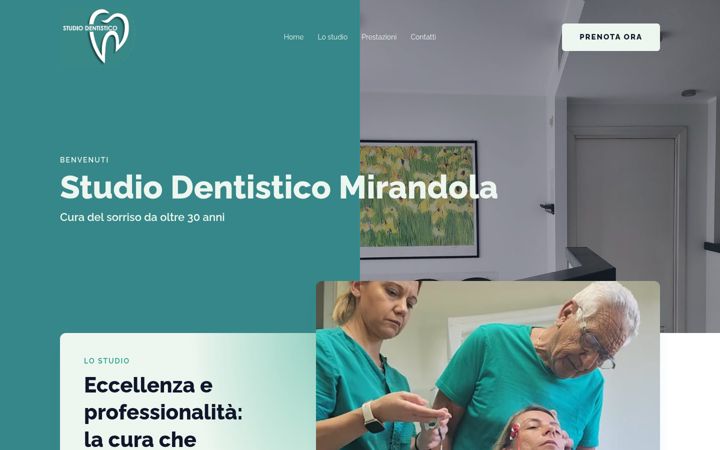Screenshot van studiodentisticomirandola.it