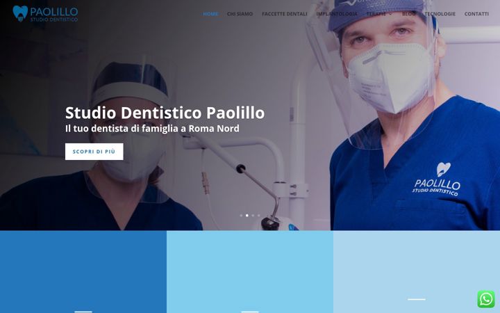Screenshot stránky studiodentisticopaolillo.com