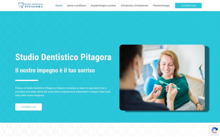 Screenshot di studiodentisticopitagora.it