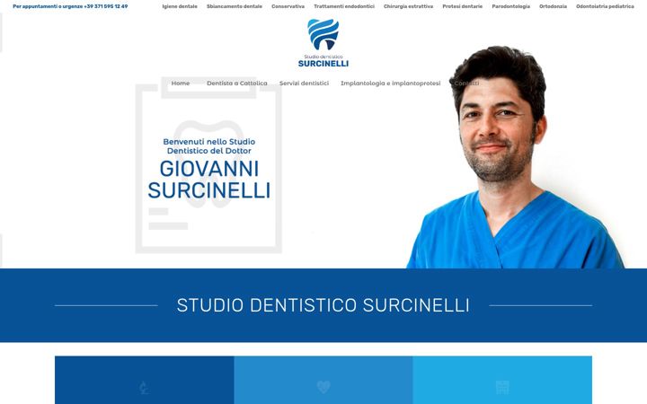 Screenshot of studiodentisticosurcinelli.it