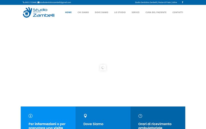 Skjámynd af studiodentisticozambelli.com