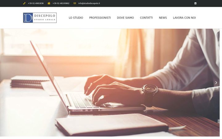 Screenshot of studiodiscepolo.it
