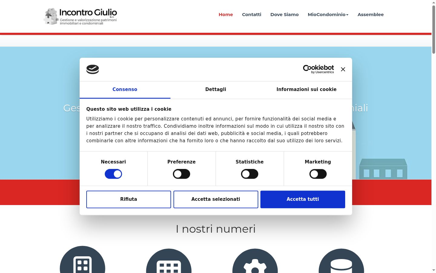 Captură de ecran a bannerului de consimțământ afișat înainte de orice interacțiune