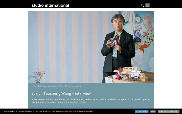 Screenshot of studiointernational.com