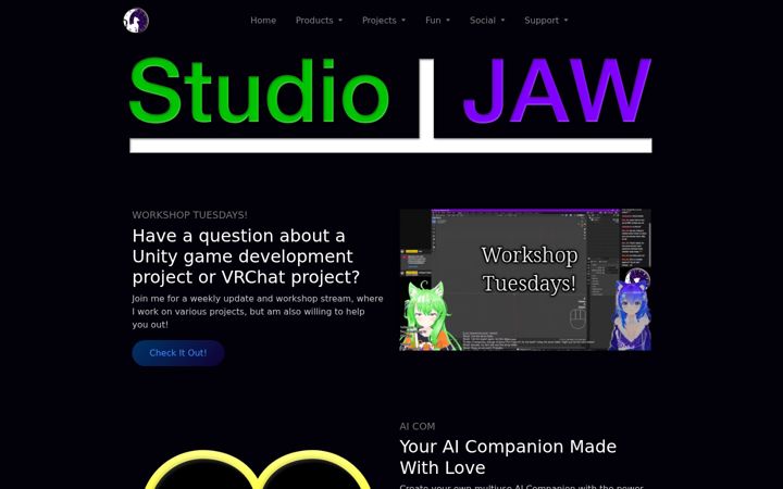 Screenshot of studiojaw.com
