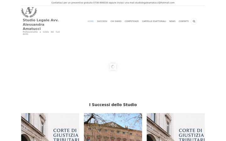 Snímek obrazovky studiolegaleavvamatucci.it