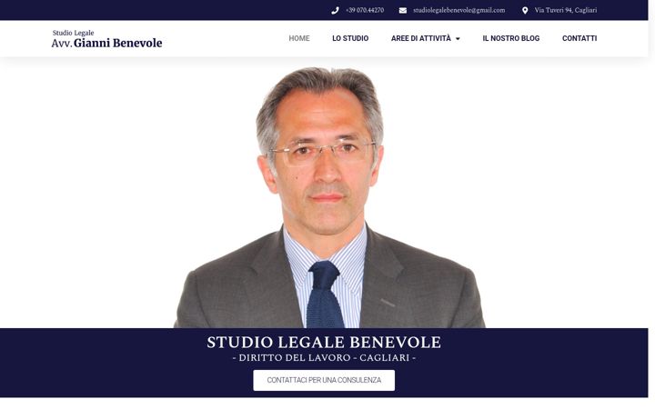 Screenshot di studiolegalebenevole.it