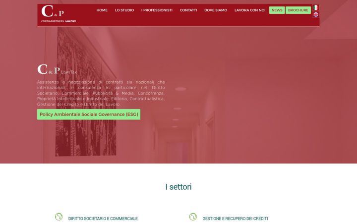 Ekrānuzņēmums no studiolegaleconti-partners.it