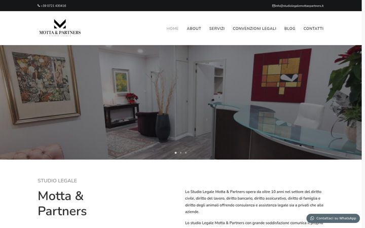 Screenshot ta' studiolegalemottaepartners.it