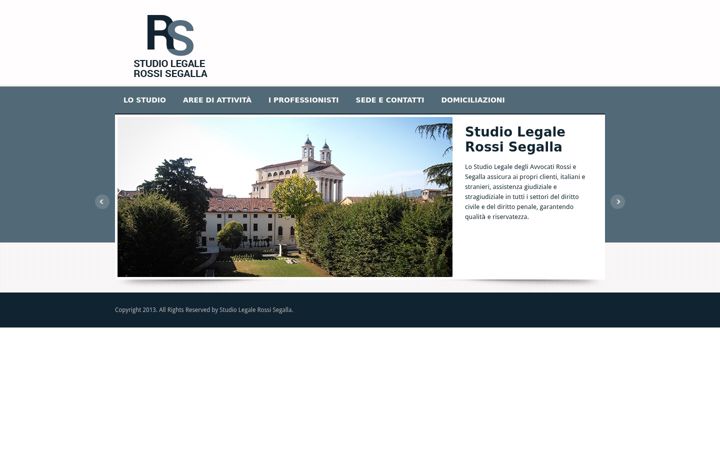 Screenshot ta' studiolegalerossisegalla.it