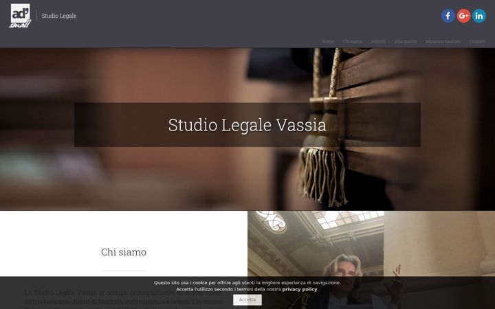 Skjermbilde av studiolegalevassia.it