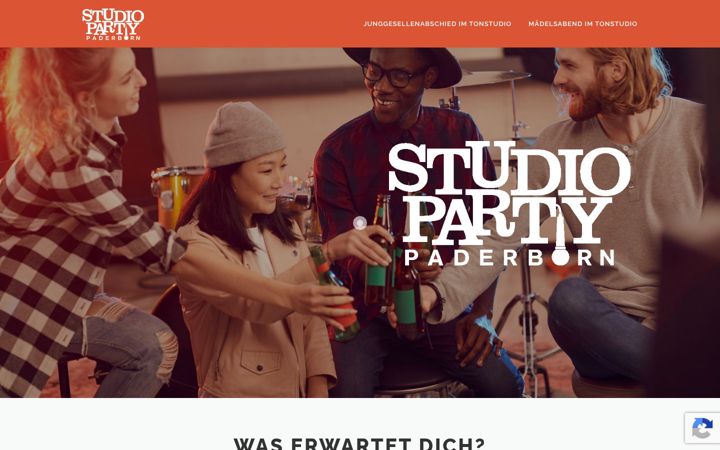 Kuvakaappaus sivustosta studioparty-paderborn.de