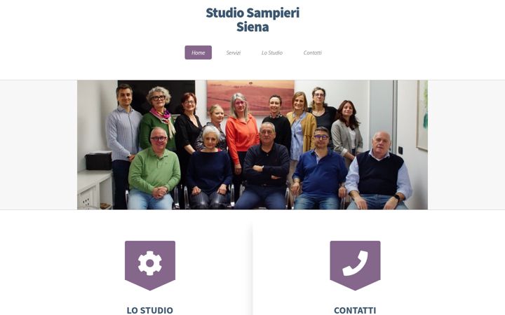 Screenshot of studiosampieri.it