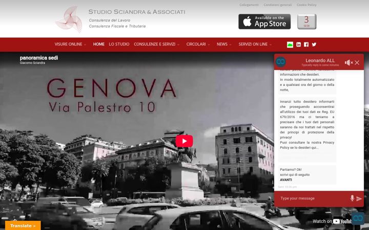 Screenshot stránky studiosciandra.com