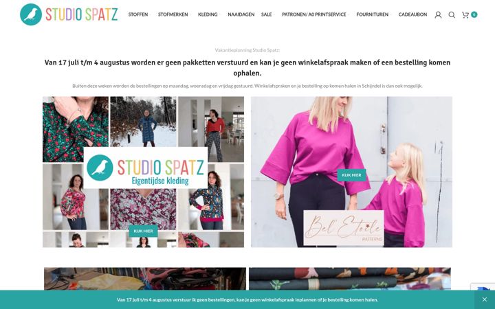 Captura de ecrã de studiospatz.nl